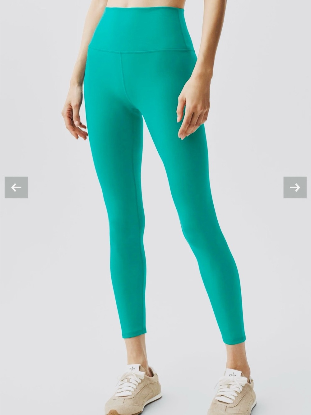 ALO 7/8 HW Airbrush Leggings in Emerald Isle